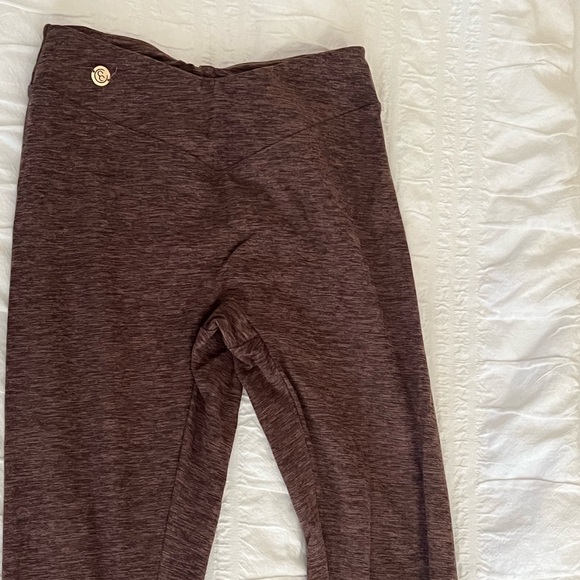 Stacci Athletics Nori Velvet Leggings - Toasted Maroon - Picture 6 of 6